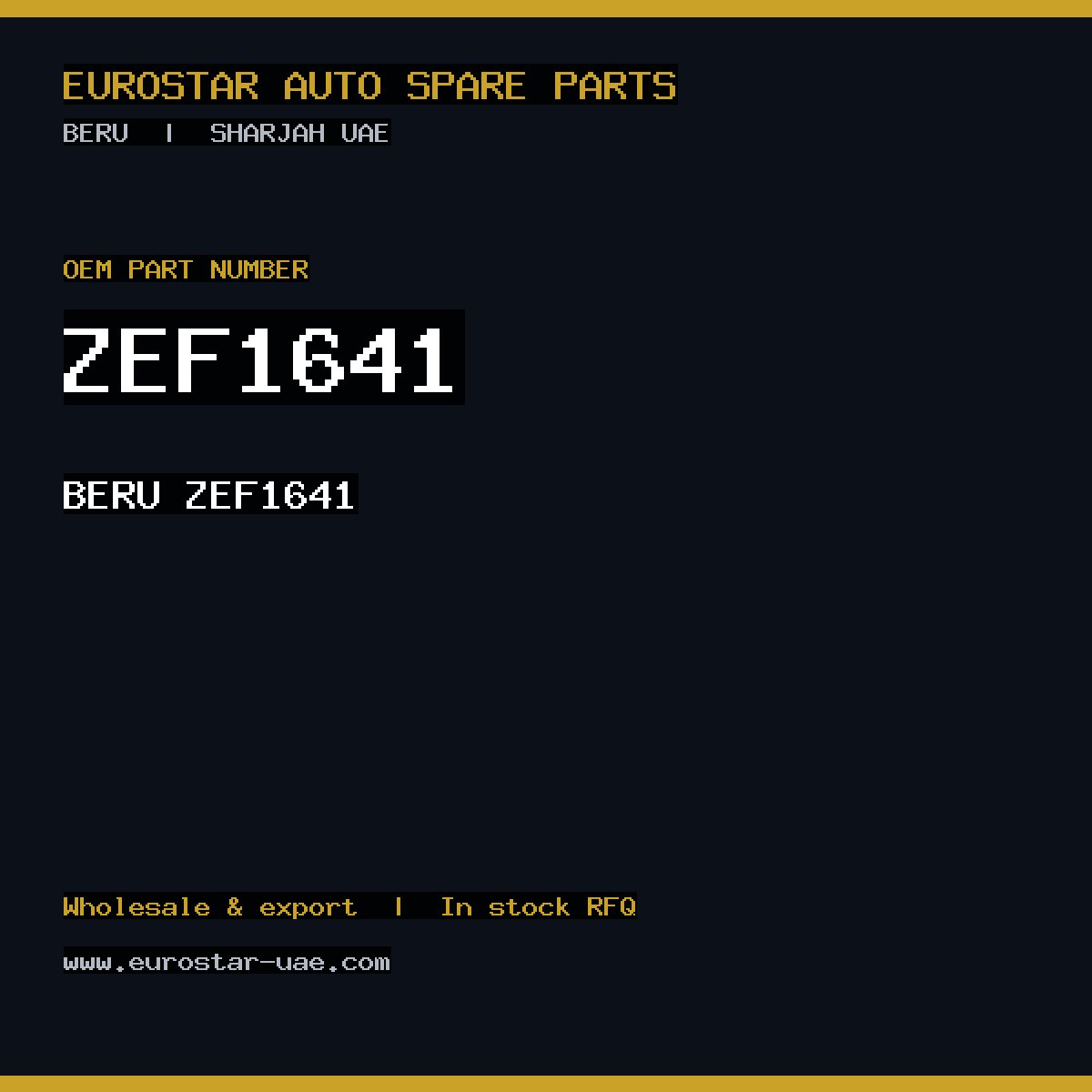 BERU ZEF1641