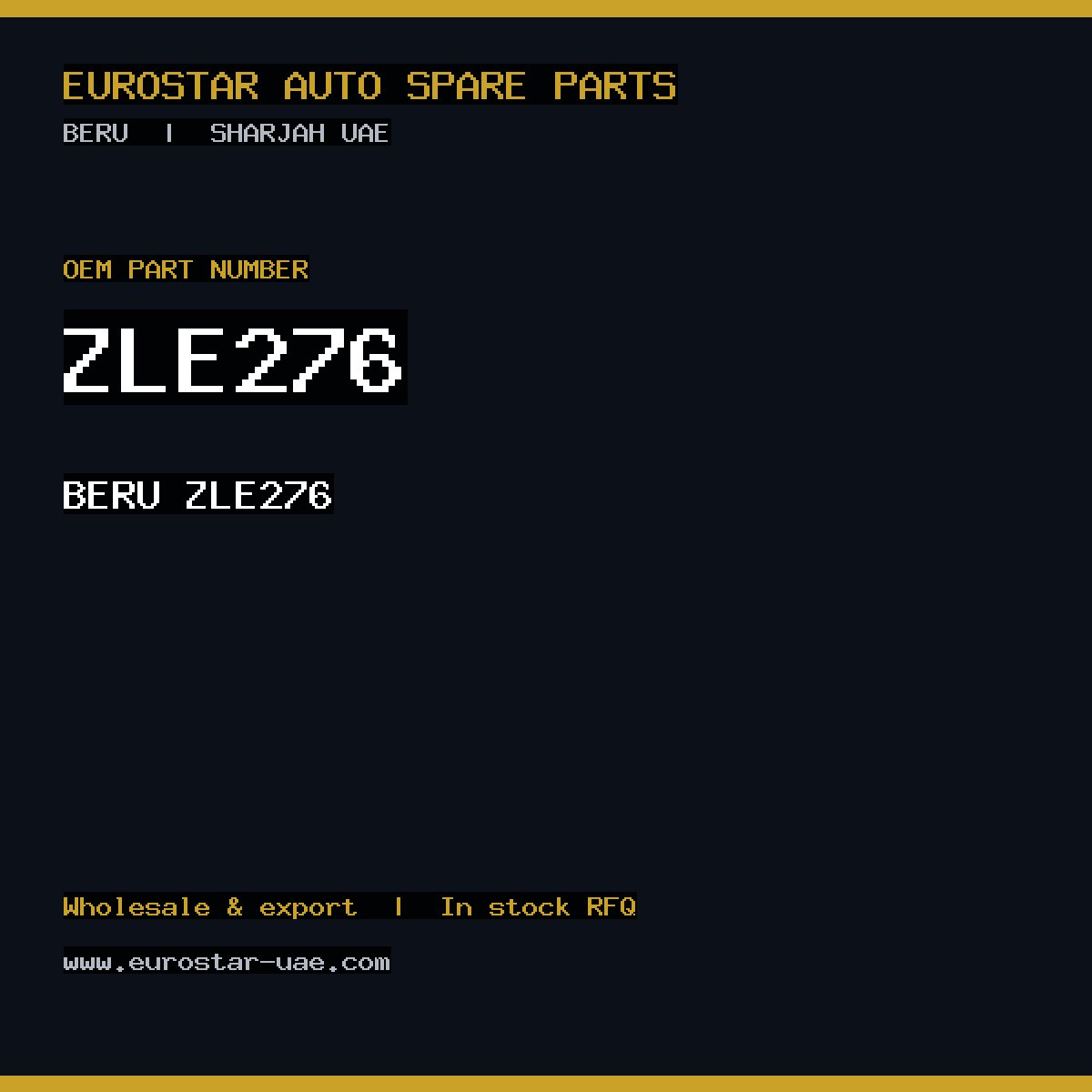 BERU ZLE276
