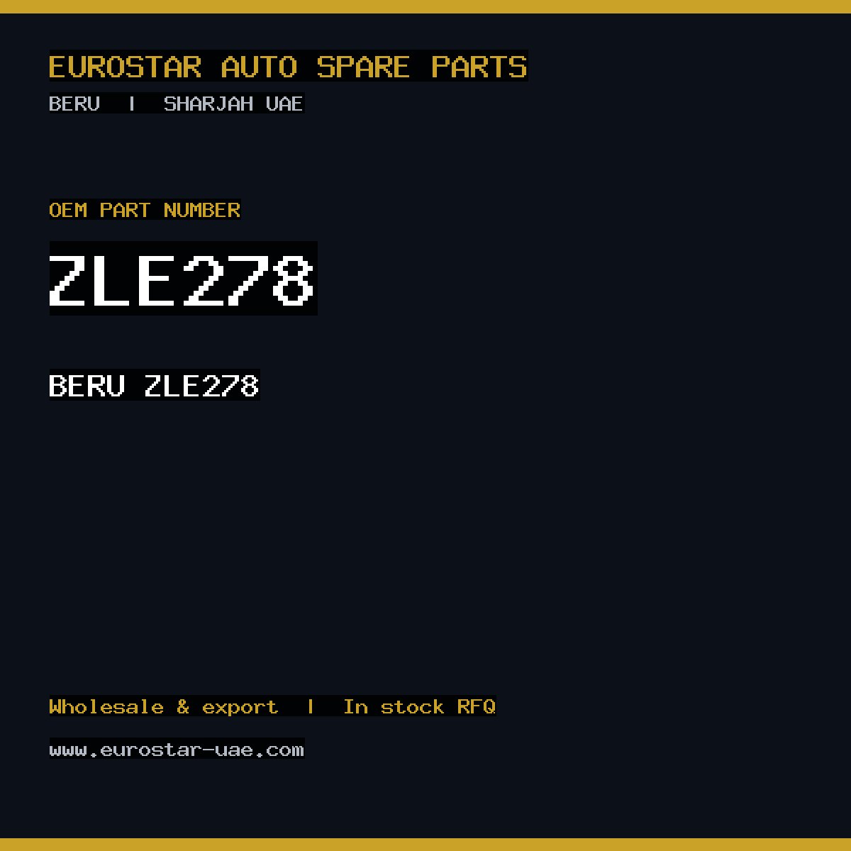 BERU ZLE278