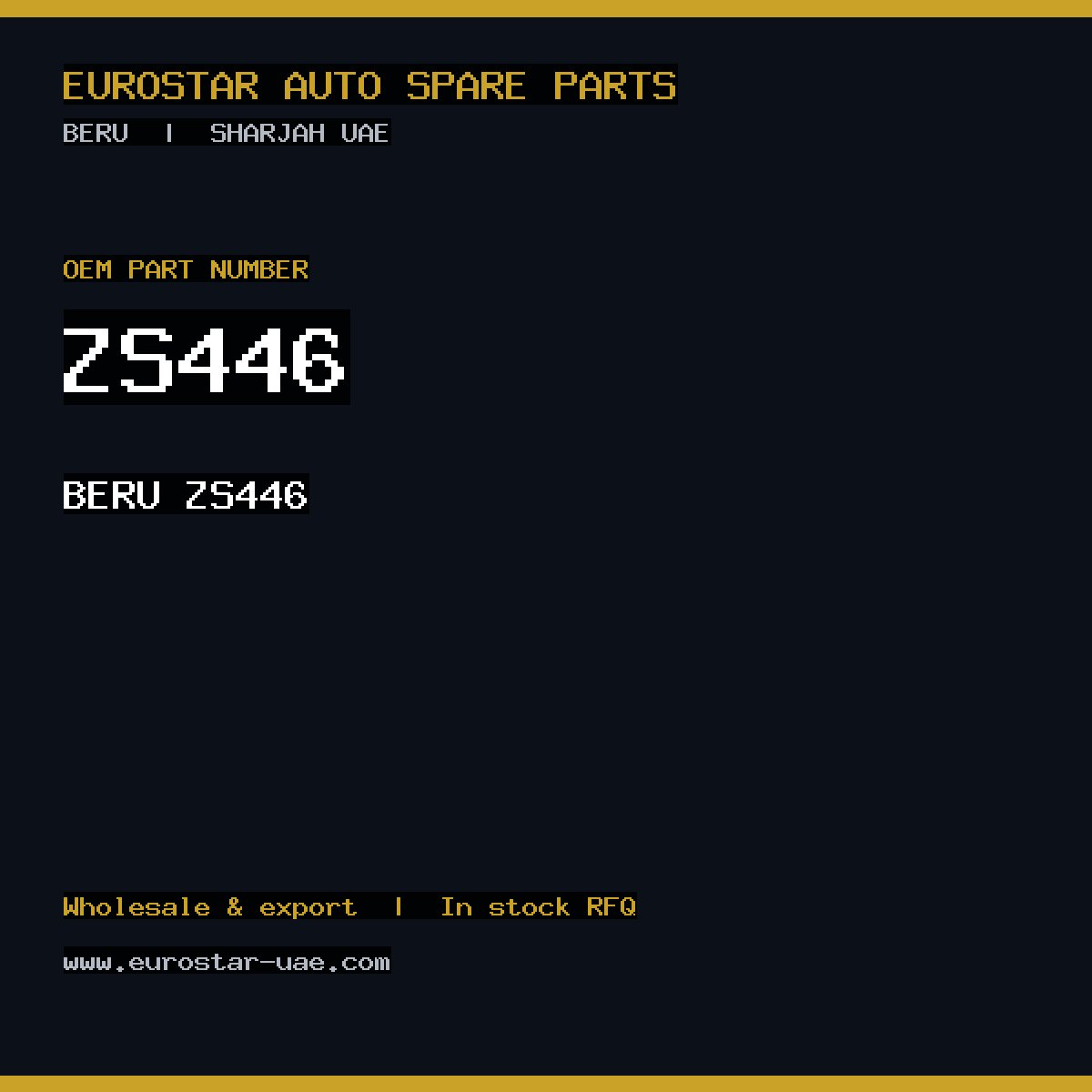 BERU ZS446