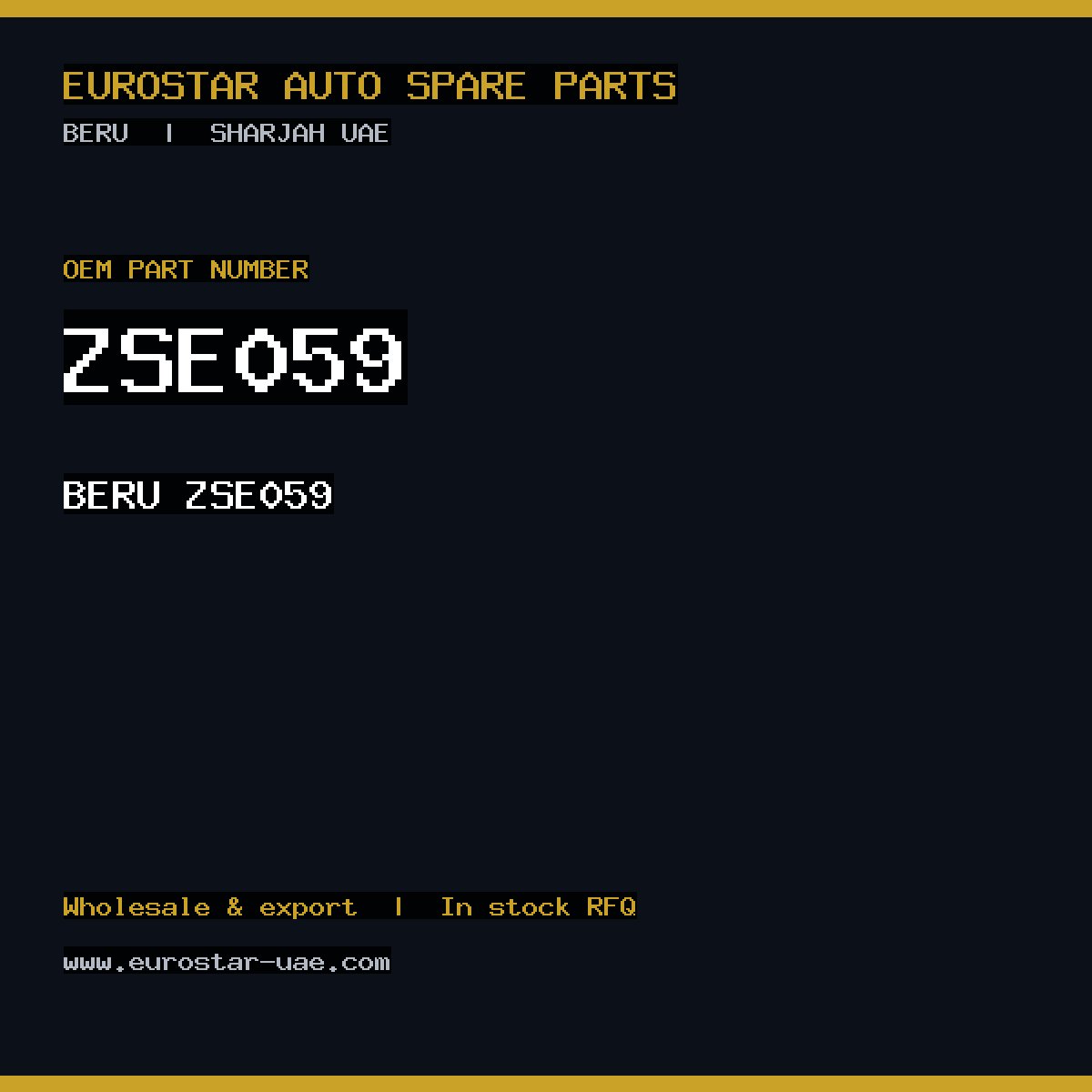 BERU ZSE059