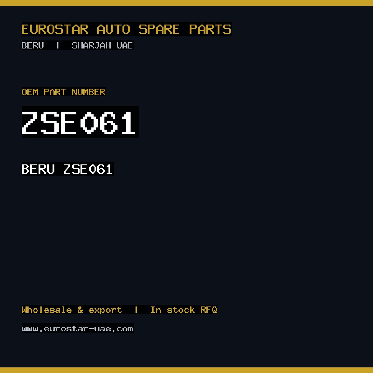 BERU ZSE061