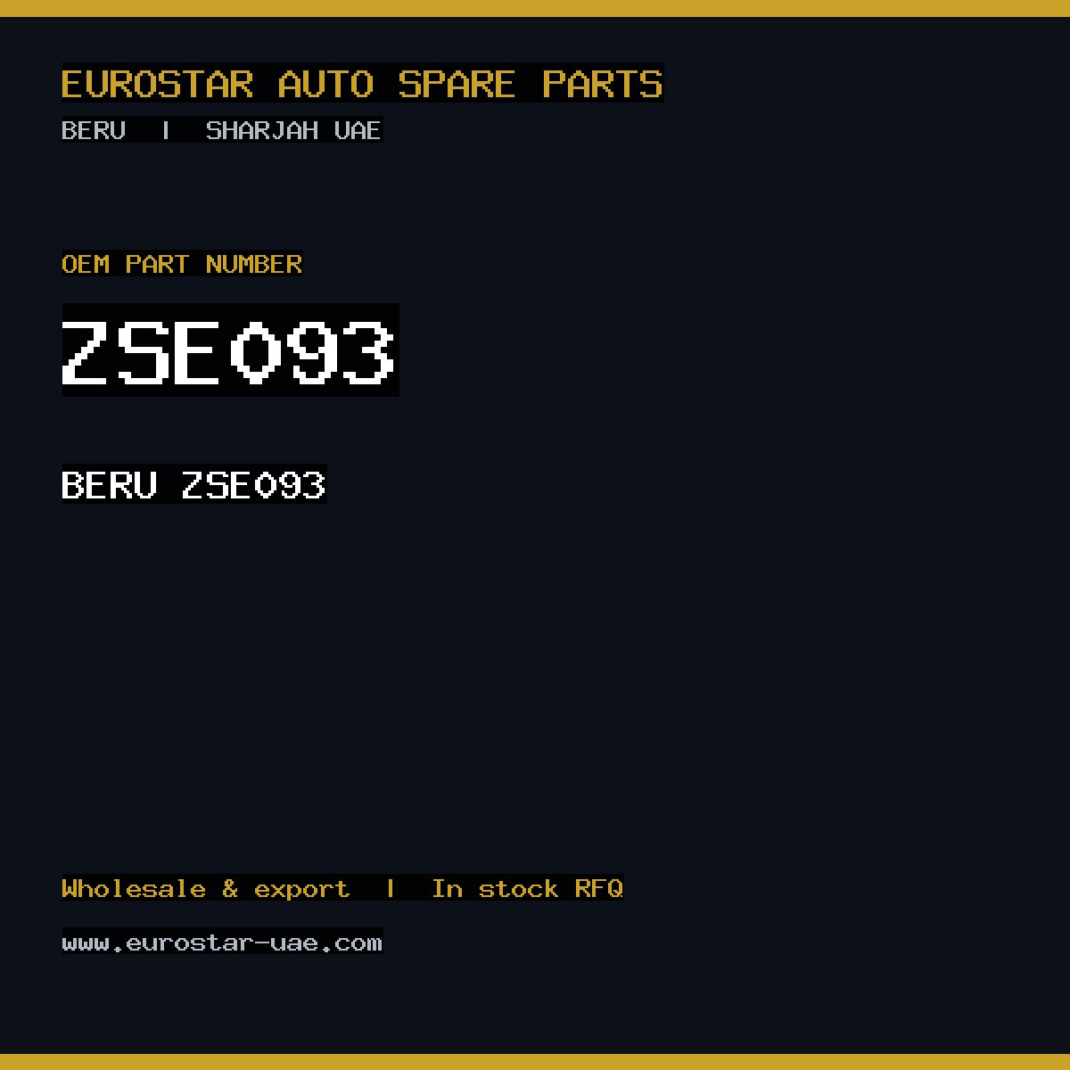 BERU ZSE093