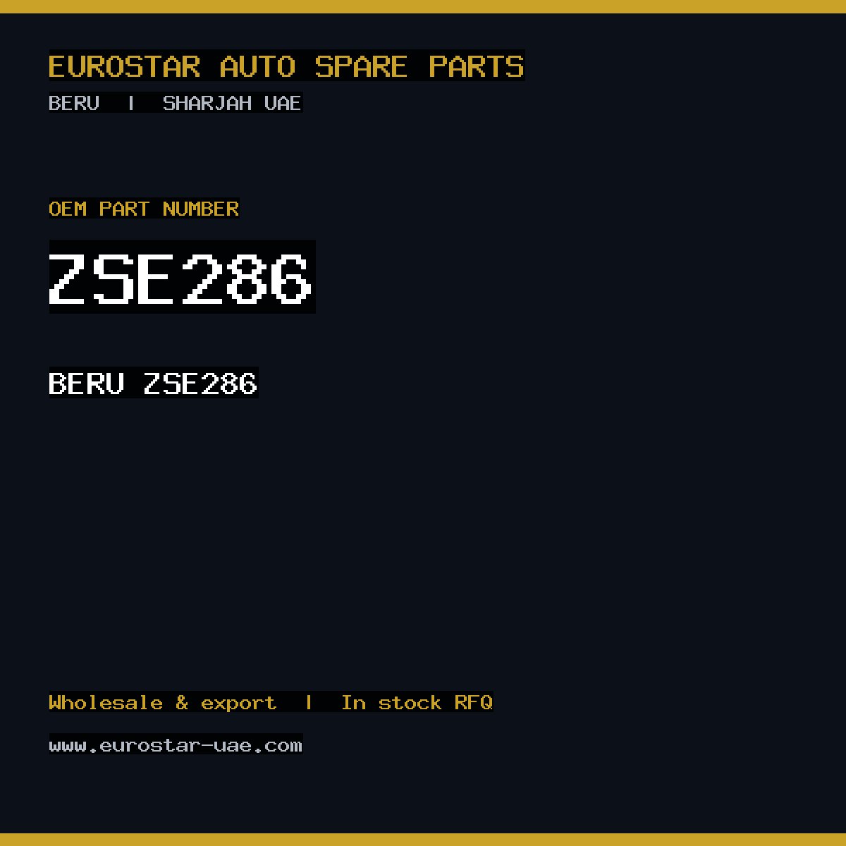 BERU ZSE286